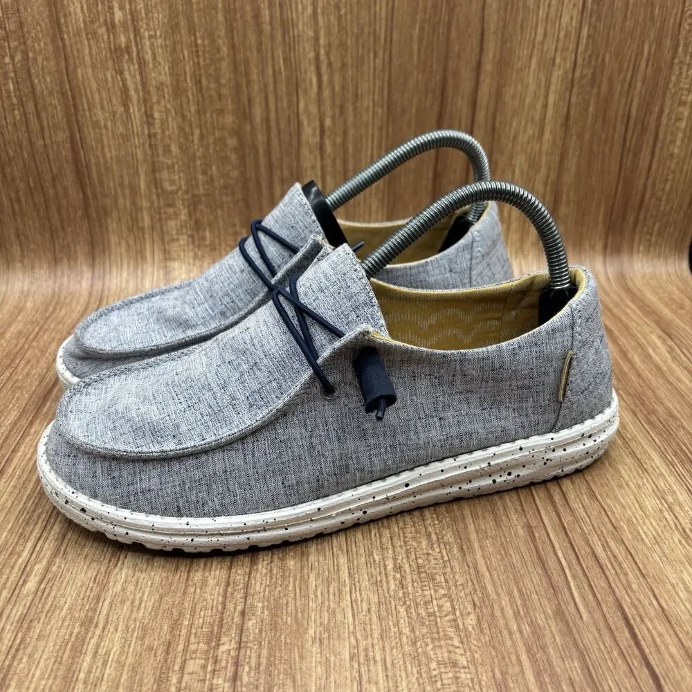 Hey‎ Dude Wendy Chambray White Blue/US Women's 9 Slip on sneakers